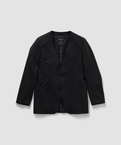 ESTNATION(エストネーション)の「ESTNATION / ノーカラージャケット<TECLOR>(テーラードジャケット・メンズ・ブラック・X-LARGE/LARGE/MEDIUM)」の1枚目の写真