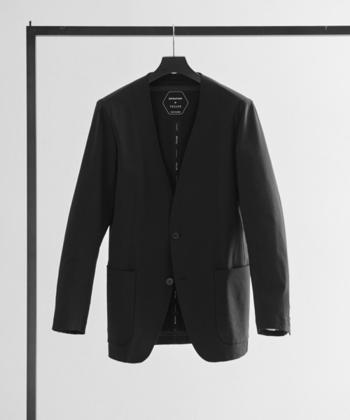 ESTNATION(エストネーション)の「ESTNATION / ノーカラージャケット<TECLOR>(テーラードジャケット・メンズ・ブラック・X-LARGE/LARGE/MEDIUM)」の2枚目の写真