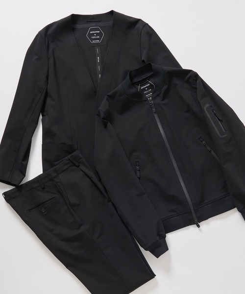 ESTNATION(エストネーション)の「ESTNATION / ノーカラージャケット<TECLOR>(テーラードジャケット・メンズ・ブラック・X-LARGE/LARGE/MEDIUM)」の4枚目の写真