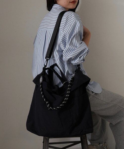 CIAOPANIC TYPY（チャオパニックティピー）の「: 3WAY撥水ナイロンショルダーBAG（ショルダーバッグ・レディース・グレー/ブラック/カーキ・ONE SIZE）」の2枚目の写真