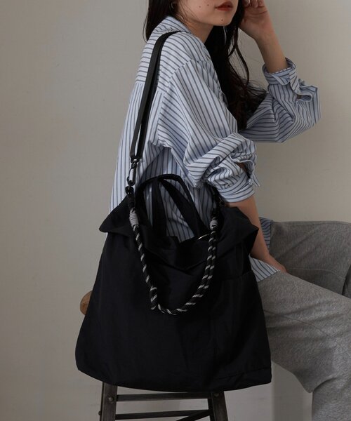 CIAOPANIC TYPY（チャオパニックティピー）の「: 3WAY撥水ナイロンショルダーBAG（ショルダーバッグ・レディース・グレー/ブラック/カーキ・ONE SIZE）」の8枚目の写真