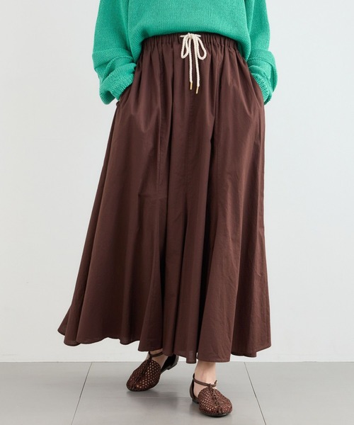 BARNYARDSTORM（バンヤードストーム）の「BARNYARDSTORM / 綿ローンギャザースカート / ハンドウォッシャブル（スカート・レディース・ホワイト系その他/ブラウン・M/S）」の21枚目の写真