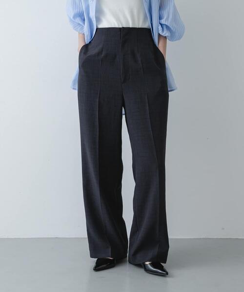 人気★美品◎アーバンリサーチ　ファンクショナル　ワイドパンツ　紺 セール】『一部WEB限定』『UR TECH DRYLUXE』リネンライクワイドパンツ