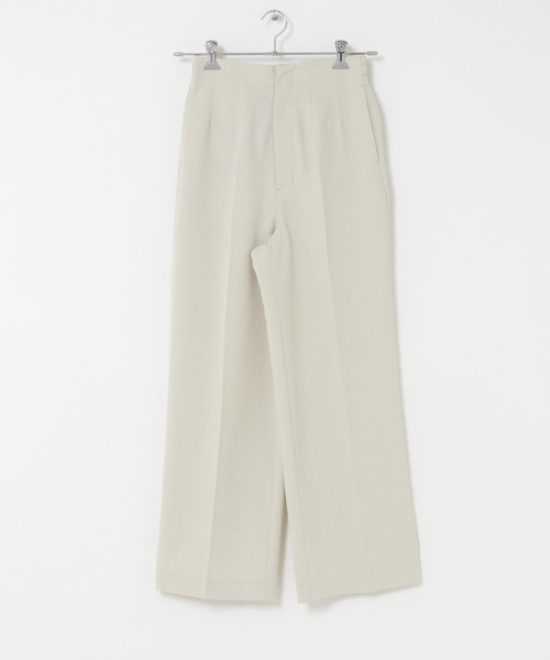 SENSE OF PLACE by URBAN RESEARCH（センスオブプレイスバイアーバンリサーチ）の「UR TECH リネンライクワイドパンツ（スラックス・レディース・ベージュ/ブラック/ライトベージュ/チャコールグレー・X-SMALL/SMALL/MEDIUM/LARGE/TALL）」の20枚目の写真