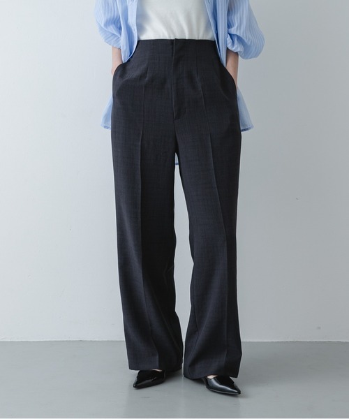 SENSE OF PLACE by URBAN RESEARCH（センスオブプレイスバイアーバンリサーチ）の「UR TECH リネンライクワイドパンツ（スラックス・レディース・ベージュ/ブラック/ライトベージュ/チャコールグレー・X-SMALL/SMALL/MEDIUM/LARGE/TALL）」の15枚目の写真