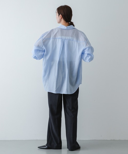 SENSE OF PLACE by URBAN RESEARCH（センスオブプレイスバイアーバンリサーチ）の「UR TECH リネンライクワイドパンツ（スラックス・レディース・ベージュ/ブラック/ライトベージュ/チャコールグレー・X-SMALL/SMALL/MEDIUM/LARGE/TALL）」の19枚目の写真