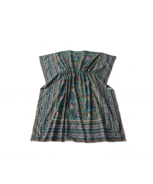 antiqua(アンティカ)の「インド綿 カフタンワンピース(ワンピース・レディース・レッド系その他/グリーン系その他・ONESIZE)」の6枚目の写真