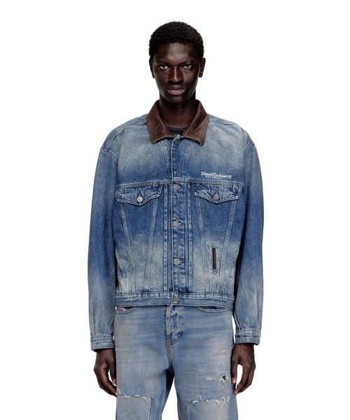 DIESEL（ディーゼル）の「メンズ デニムジャケット D-DENVER-S1（デニムジャケット・メンズ・インディゴブルー・X-LARGE/SMALL/MEDIUM/LARGE）」の3枚目の写真