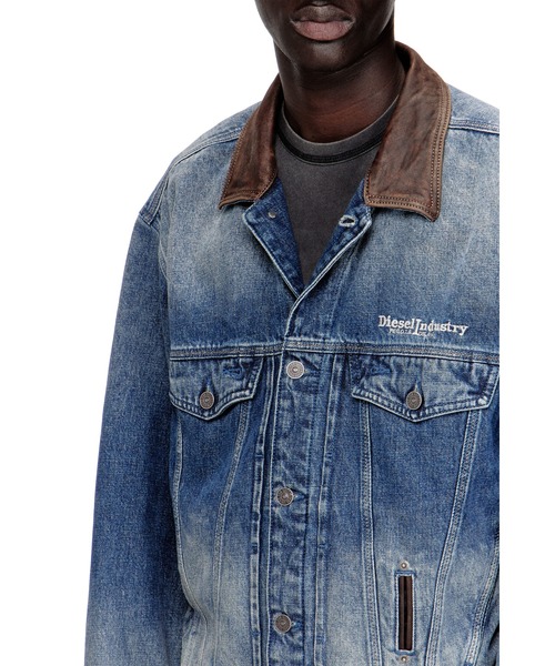DIESEL ディーゼル トラックジャケット デニム トラックジャケット DIESEL(ディーゼル) - ブランド通販のBUYMA