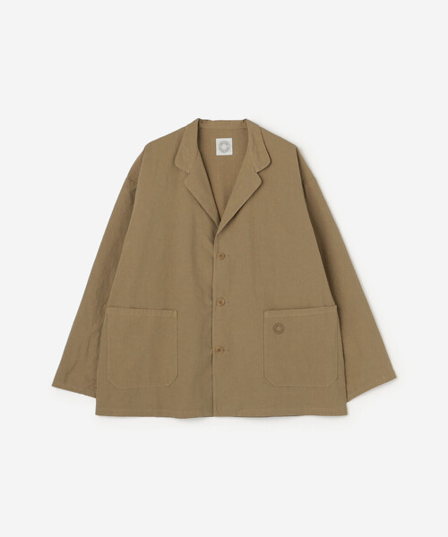 ORCIVAL(オーシバル)の「ORCIVAL | ガーメントダイ コットン ノッチドラペルジャケット MEN(テーラードジャケット・メンズ・ブラック系その他/ベージュ系その他・5/4)」の2枚目の写真