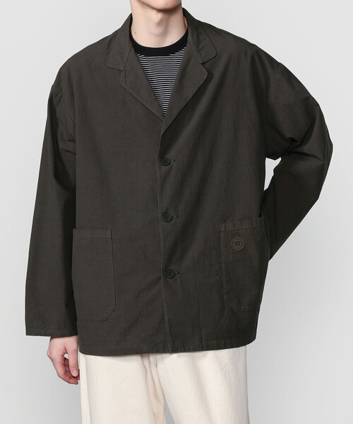 ORCIVAL(オーシバル)の「ORCIVAL | ガーメントダイ コットン ノッチドラペルジャケット MEN(テーラードジャケット・メンズ・ブラック系その他/ベージュ系その他・5/4)」の1枚目の写真