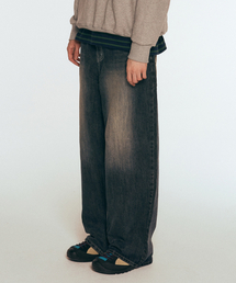 CACTUSDONUTMARKET（カクタスドーナツマーケット）の「ELI WIDE DENIM PANTS - SMOKY GRAY（デニムパンツ）」
