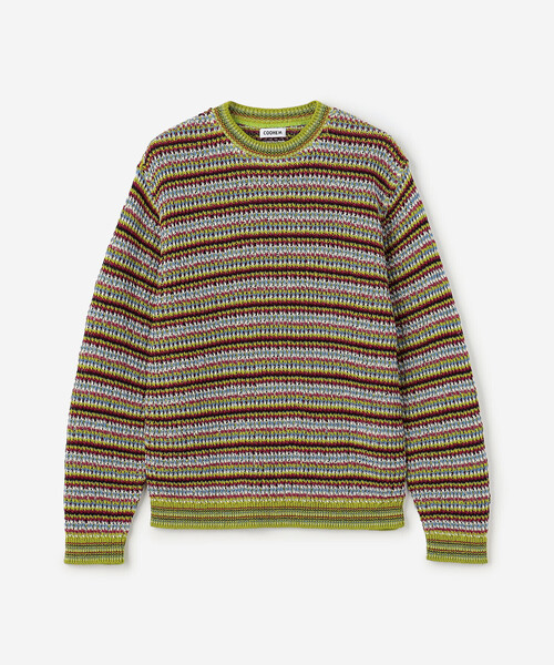 Coohem(コーヘン)の「COOHEM | 〈別注〉 マルチボーダーニット MEN(ニット/セーター・メンズ・レッド系その他/グリーン系その他・M/L)」の6枚目の写真