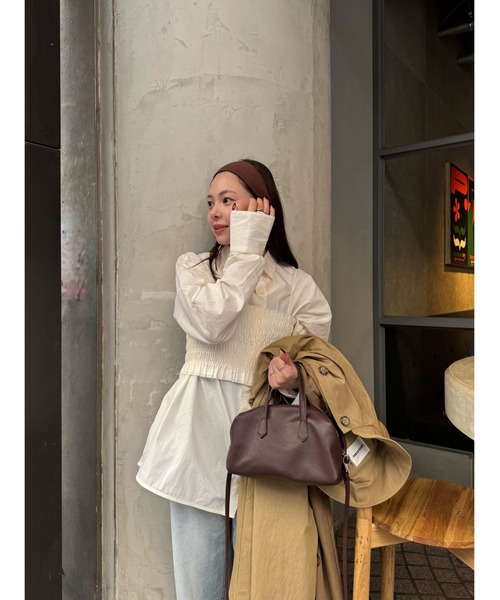 EFOLE(エフォル)の「【軽量/500ml収納】macoto×EFOLE2wayミニボストンバッグ(ショルダーバッグ・レディース・ブラウン/ブラック・FREE)」の16枚目の写真