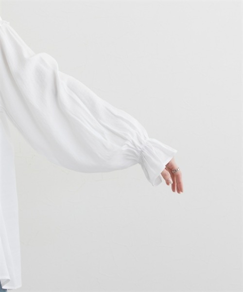 nissen（ニッセン）の「前後2WAY求心柄ブラウス（シャツ/ブラウス・レディース・ブラック/オフホワイト・FREE）」の16枚目の写真