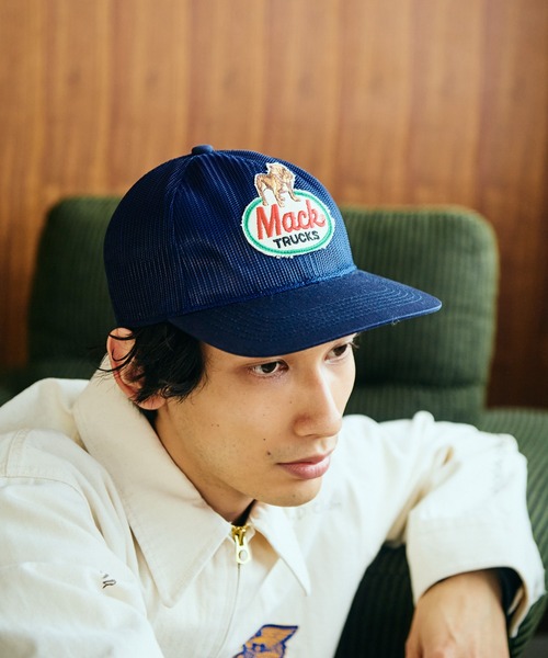 C.E.L.STORE（セルストア）の「MACK TRUCKS / マック トラックス FULL MESH 6PANEL CAP フルメッシュ 6パネル トラッカーキャップ（キャップ・メンズ・ブラック/ホワイト/ブラウン/ネイビー・FREE）」の4枚目の写真