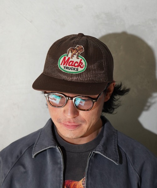 C.E.L.STORE（セルストア）の「MACK TRUCKS / マック トラックス FULL MESH 6PANEL CAP フルメッシュ 6パネル トラッカーキャップ（キャップ・メンズ・ブラック/ホワイト/ブラウン/ネイビー・FREE）」の7枚目の写真