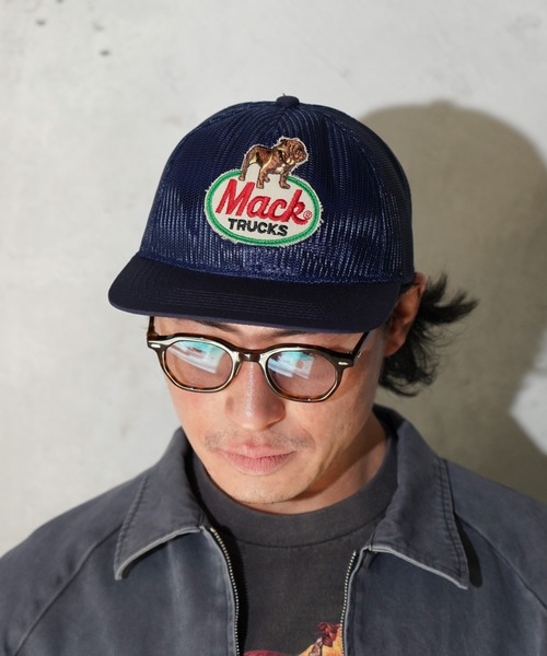 C.E.L.STORE（セルストア）の「MACK TRUCKS / マック トラックス FULL MESH 6PANEL CAP フルメッシュ 6パネル トラッカーキャップ（キャップ・メンズ・ブラック/ホワイト/ブラウン/ネイビー・FREE）」の8枚目の写真