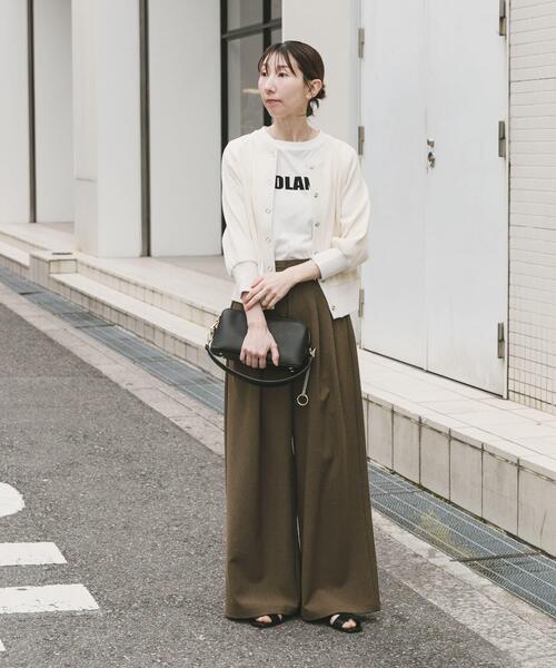 ITEMS URBANRESEARCH（アイテムズ アーバンリサーチ）の「アシメデザインベルトパンツ（その他パンツ・レディース・ベージュ/ブラウン・MEDIUM/SMALL）」の19枚目の写真