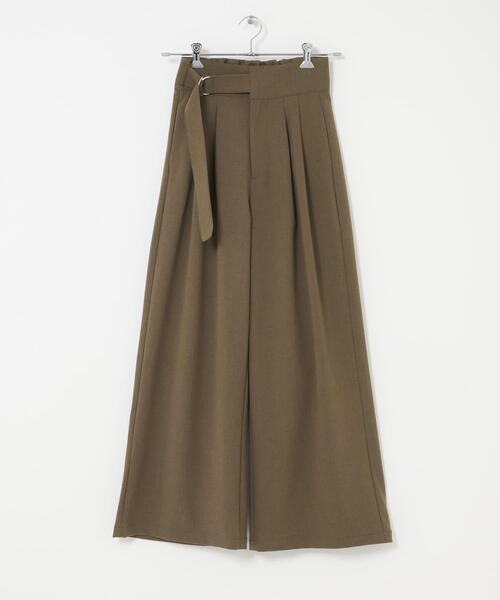 ITEMS URBANRESEARCH（アイテムズ アーバンリサーチ）の「アシメデザインベルトパンツ（その他パンツ・レディース・ベージュ/ブラウン・MEDIUM/SMALL）」の20枚目の写真