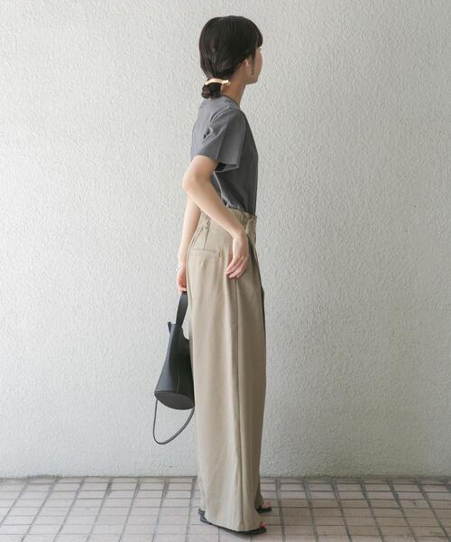 ITEMS URBANRESEARCH（アイテムズ アーバンリサーチ）の「アシメデザインベルトパンツ（その他パンツ・レディース・ベージュ/ブラウン・MEDIUM/SMALL）」の5枚目の写真