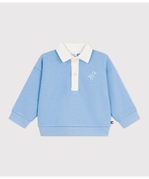 PETIT BATEAU（プチバトー）の「衿つきプリントスウェットプルオーバー（スウェット）」