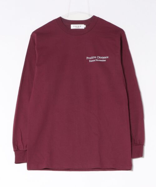 EMMA NOVEMBER (エマノーヴェンバー)の「Embroidery ヘビーウェイト USAコットン L/S Tシャツ(Tシャツ/カットソー・レディース・ダークグリーン/レッド/ピンク/パープル/イエロー/マルーン・2/3/1)」の6枚目の写真