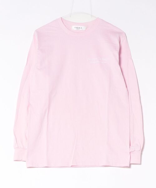 EMMA NOVEMBER (エマノーヴェンバー)の「Embroidery ヘビーウェイト USAコットン L/S Tシャツ(Tシャツ/カットソー・レディース・ダークグリーン/レッド/ピンク/パープル/イエロー/マルーン・2/3/1)」の5枚目の写真