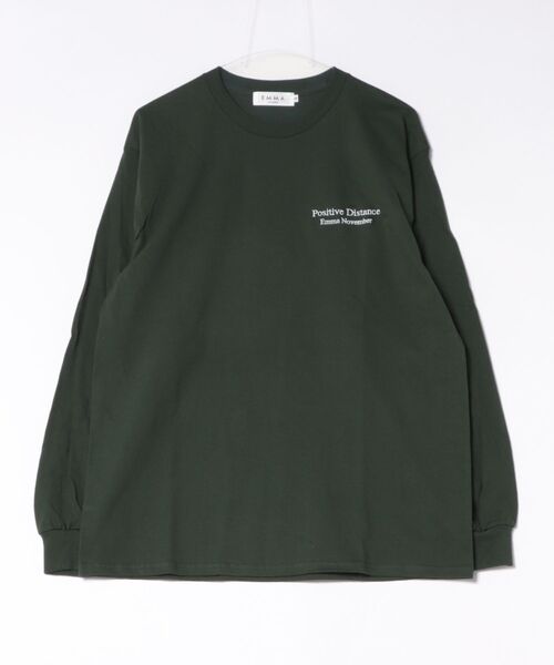 EMMA NOVEMBER (エマノーヴェンバー)の「Embroidery ヘビーウェイト USAコットン L/S Tシャツ(Tシャツ/カットソー・レディース・ダークグリーン/レッド/ピンク/パープル/イエロー/マルーン・2/3/1)」の2枚目の写真