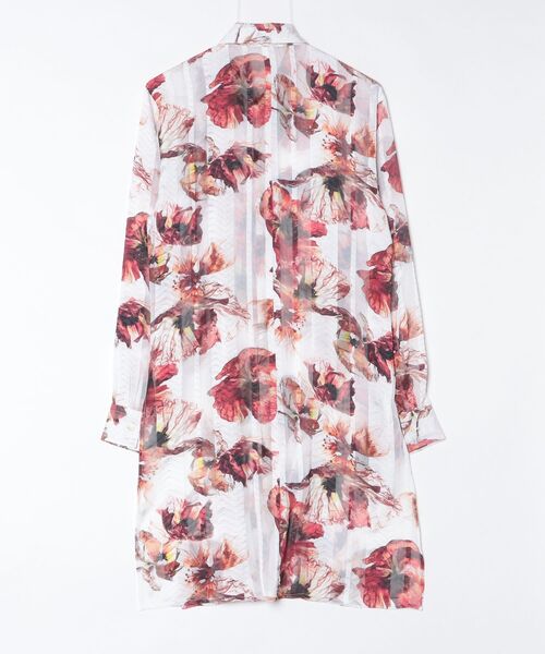 TORNADO MART（トルネードマート）の「TORNADO MART∴バイブレーションフラワープリントロングシャツ（シャツ/ブラウス・メンズ・ブラック/ホワイト・LL/L/M）」の3枚目の写真