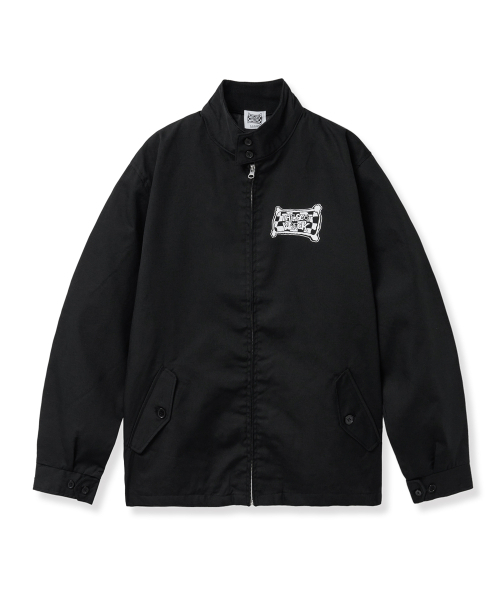 THE SCOT WRECK(ザ スコットレック)の「LOGO SWING TOP JACKET(ナイロンジャケット・メンズ・ブラック・LARGE/X-LARGE/MEDIUM)」の1枚目の写真