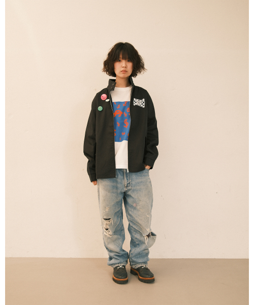 THE SCOT WRECK(ザ スコットレック)の「LOGO SWING TOP JACKET(ナイロンジャケット・メンズ・ブラック・LARGE/X-LARGE/MEDIUM)」の4枚目の写真