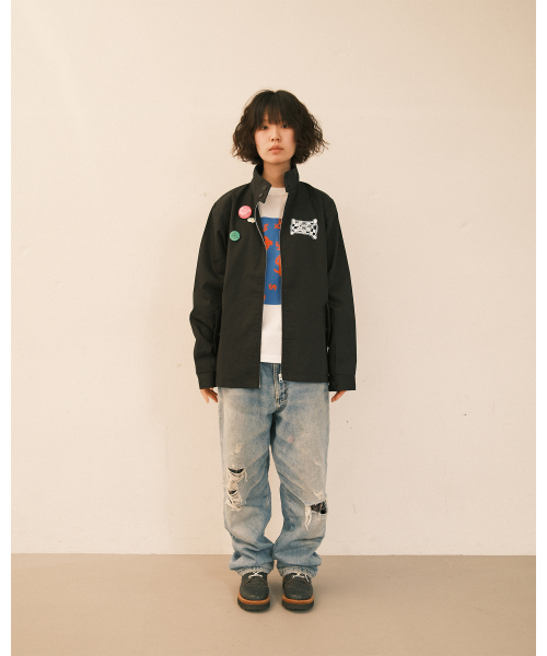 THE SCOT WRECK(ザ スコットレック)の「LOGO SWING TOP JACKET(ナイロンジャケット・メンズ・ブラック・LARGE/X-LARGE/MEDIUM)」の3枚目の写真