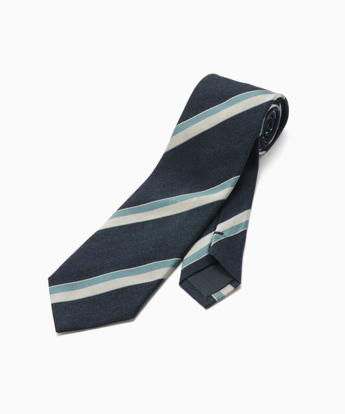 EDIFICE（エディフィス）の「AX Canepa メランジストライプタイ（ネクタイ・メンズ・ダークブルー/ベージュ・FREE）」の2枚目の写真