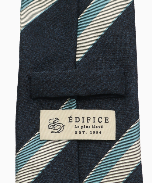 EDIFICE（エディフィス）の「AX Canepa メランジストライプタイ（ネクタイ・メンズ・ダークブルー/ベージュ・FREE）」の3枚目の写真