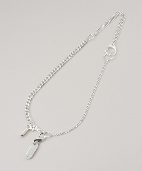 Soierie（ソワリー）の「【Soierie/ソワリー】 Key motif tag necklace（ネックレス・レディース・シルバー・FREE）」の2枚目の写真