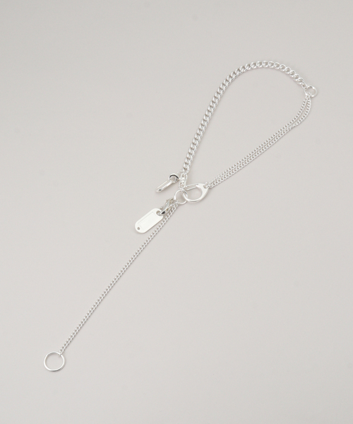 Soierie（ソワリー）の「【Soierie/ソワリー】 Key motif tag necklace（ネックレス・レディース・シルバー・FREE）」の3枚目の写真