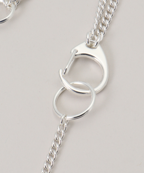 Soierie（ソワリー）の「【Soierie/ソワリー】 Key motif tag necklace（ネックレス・レディース・シルバー・FREE）」の4枚目の写真