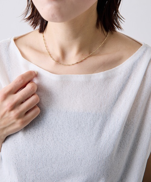 COLLAGE GALLARDAGALANTE(コラージュガリャルダガランテ)の「PAPILLONNER/ボールチェーンアレンジネックレス(ネックレス・レディース・シルバー/ゴールド・FREE)」の15枚目の写真