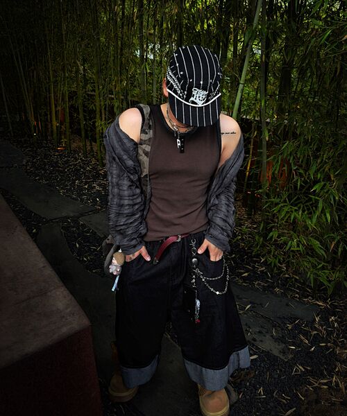 RSSC（アールエスエスシー）の「LEATHER MIXED SPRAY SLEEVELESS - BROWN（Tシャツ/カットソー・レディース・その他・0/1/2）」の11枚目の写真
