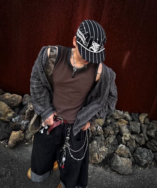 RSSC（アールエスエスシー）の「LEATHER MIXED SPRAY SLEEVELESS - BROWN（Tシャツ/カットソー・レディース・その他・0/1/2）」の12枚目の写真