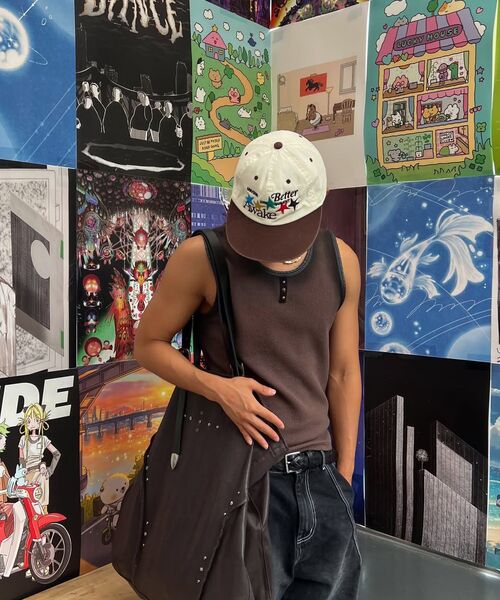 RSSC（アールエスエスシー）の「LEATHER MIXED SPRAY SLEEVELESS - BROWN（Tシャツ/カットソー・レディース・その他・0/1/2）」の14枚目の写真