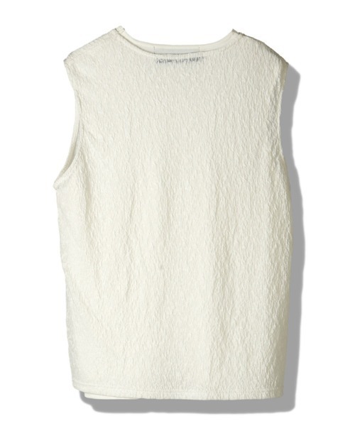 NO ID.（ノーアイディ）の「mta617- ｼｱｰﾚｲﾔｰﾄﾞｽﾘｰﾌﾞﾚｽPO Tシャツ(458006-463T)（タンクトップ・メンズ・グレー/ブラック/アイボリー・ONE SIZE）」の22枚目の写真