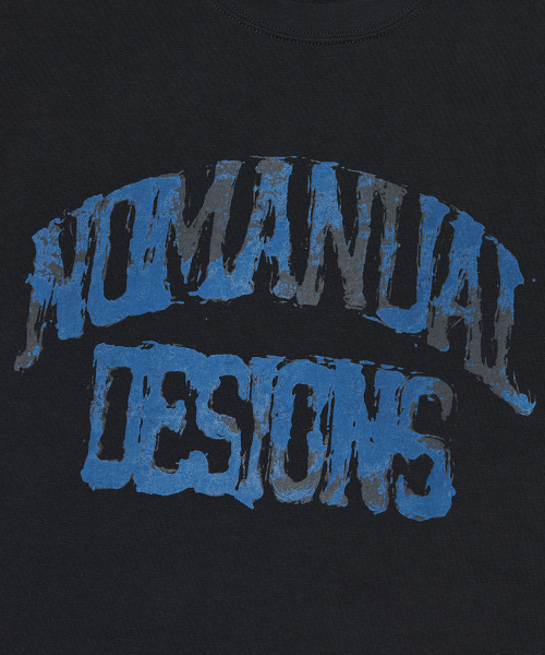 NOMANUAL(NOMANUAL)の「SMEAR ARCH LOGO T-SHIRT - BLACK(Tシャツ/カットソー・レディース・その他・LARGE/MEDIUM/SMALL/X-LARGE)」の5枚目の写真