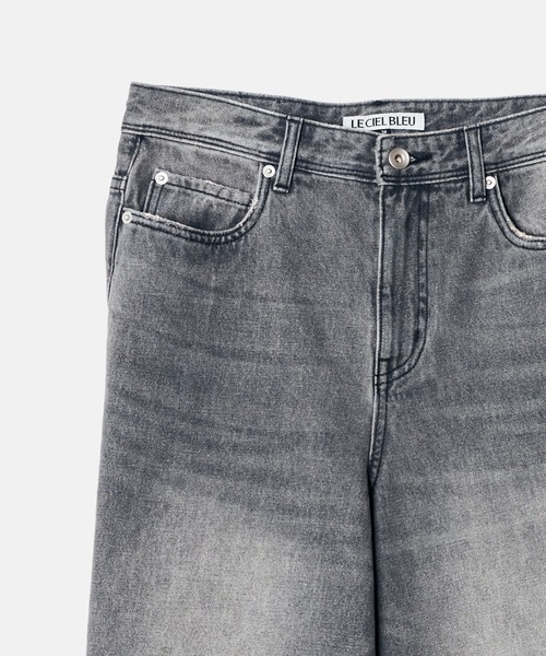 LE CIEL BLEU(ルシェルブルー)の「デニムハーフパンツ / Denim Half Pants(デニムパンツ・レディース・チャコールグレー・34/36/38)」の10枚目の写真