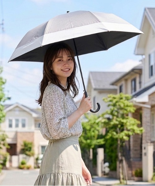 セール】【一般遮光・晴雨兼用】UV折りたたみ傘/PARASOL/ニュアンス