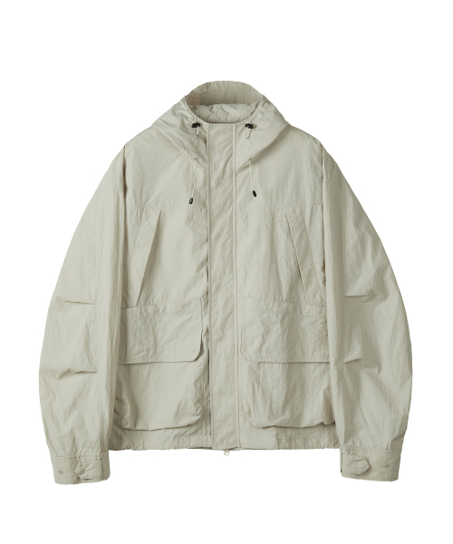 KALAPATTHAR(カラパタール)の「LIGHTWEIGHT NYLON RIPSTOP OUT POCKET HOODED SHELL JACKET - BEIGE(ナイロンジャケット・メンズ・その他・MEDIUM/LARGE)」の7枚目の写真