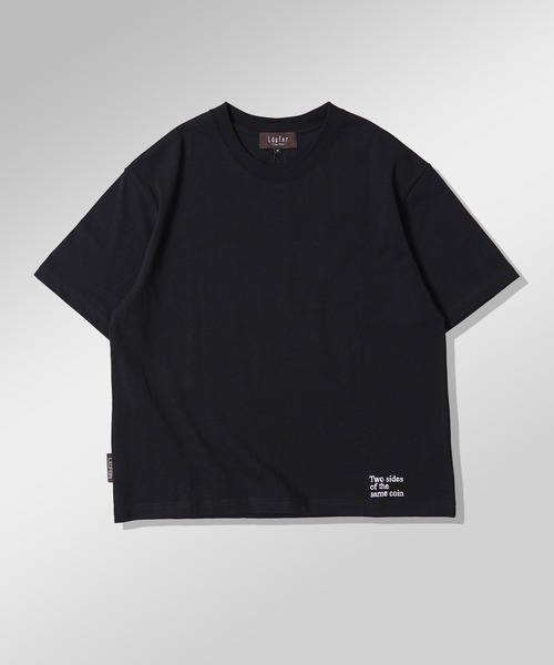 Laufer(ロイファー)の「【Laufer】Two sides Tee / クロップド丈 ボックスシルエット バックプリント Tシャツ / 短丈 ヘビーウェイト 綿100%(Tシャツ/カットソー・メンズ・ブラック/ホワイト・S/M/L/XL)」の17枚目の写真