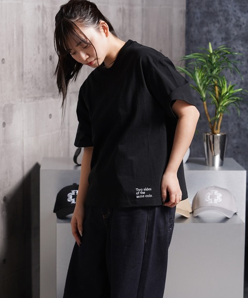 Laufer(ロイファー)の「【Laufer】Two sides Tee / クロップド丈 ボックスシルエット バックプリント Tシャツ / 短丈 ヘビーウェイト 綿100%(Tシャツ/カットソー・メンズ・ブラック/ホワイト・S/M/L/XL)」の20枚目の写真