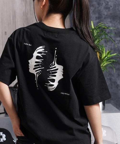 Laufer(ロイファー)の「【Laufer】Two sides Tee / クロップド丈 ボックスシルエット バックプリント Tシャツ / 短丈 ヘビーウェイト 綿100%(Tシャツ/カットソー・メンズ・ブラック/ホワイト・S/M/L/XL)」の21枚目の写真